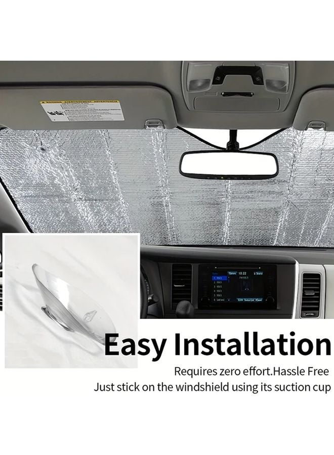 1pc UV Guard Car Windshield Sunshade Adorable Insect Design Protects Interior - Image 5